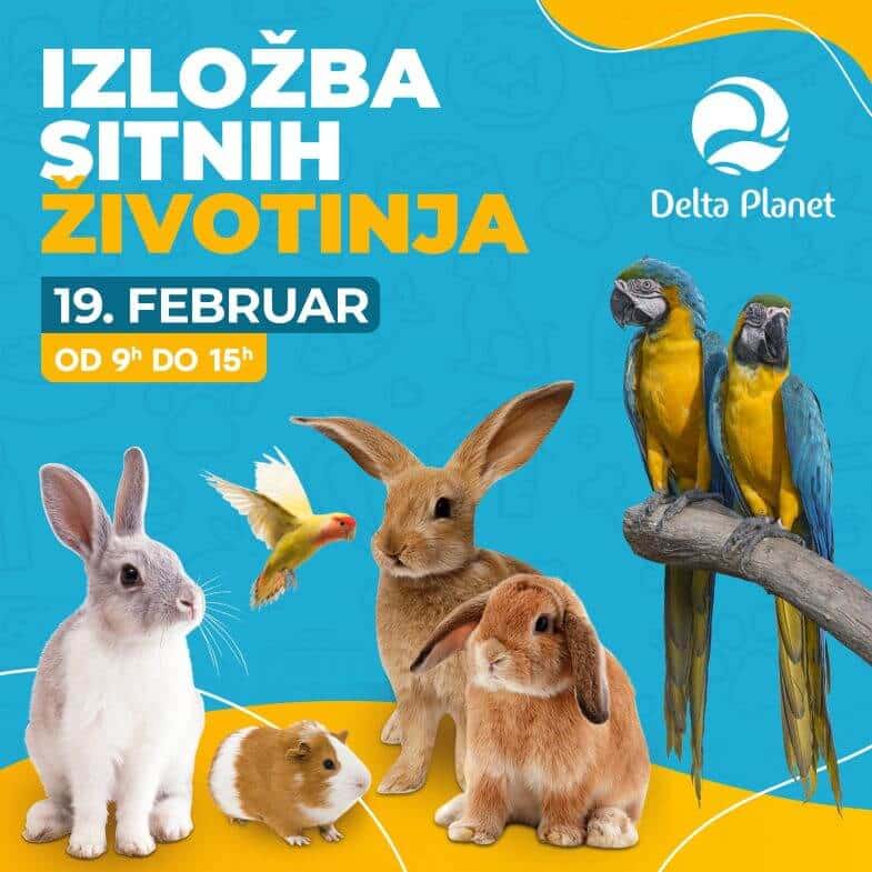 Izložba sitnih životinja 19. februara u Delta Planetu