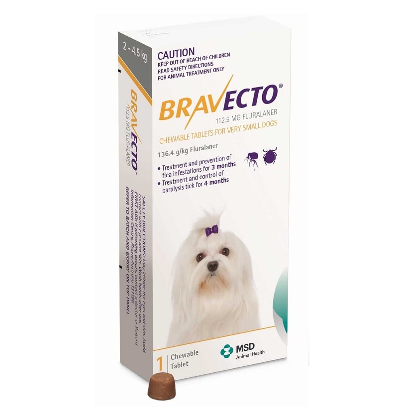 Bravecto 2-4,5kg – 1 komad