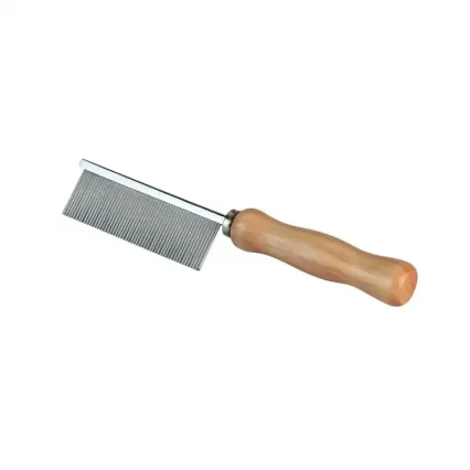 Kerbl češalj s drvenom drškom za fino krzno