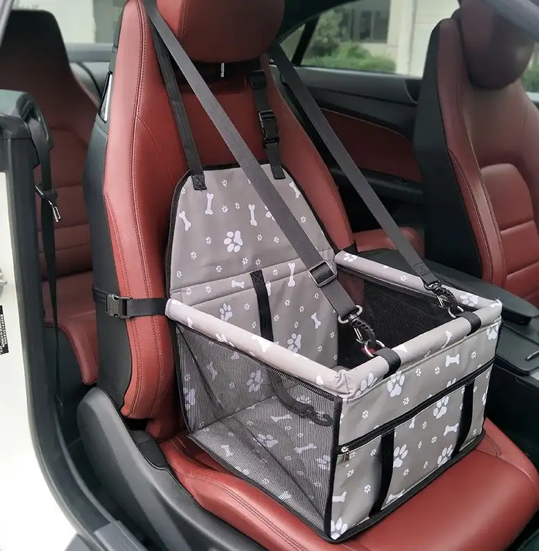 Korpa za psa za auto platnena