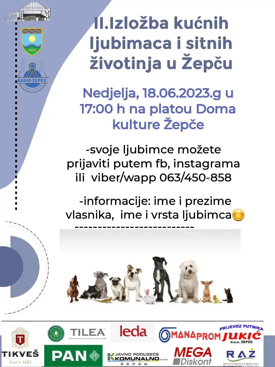 II. Izložba kućnih ljubimaca i sitnih životinja u Žepču