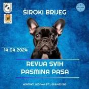 U nedjelju revija svih pasmina pasa u Širokom Brijegu